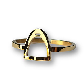 Stirrup Ring Gold