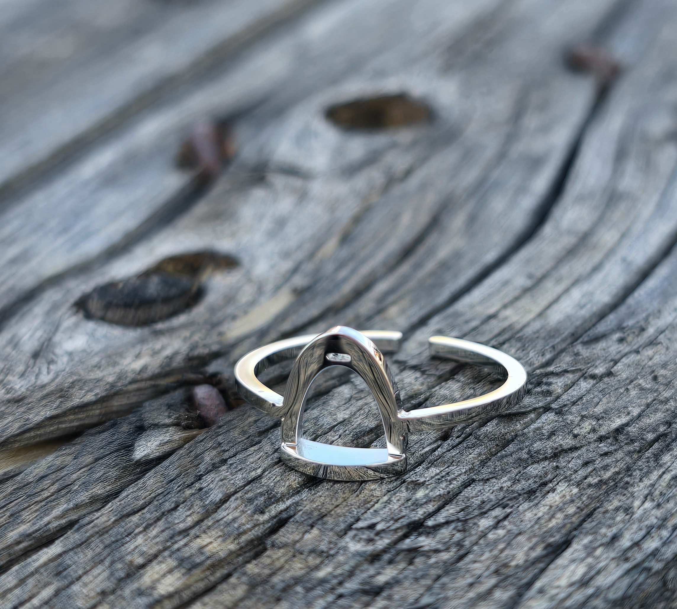 Stirrup Ring Silver  - 5