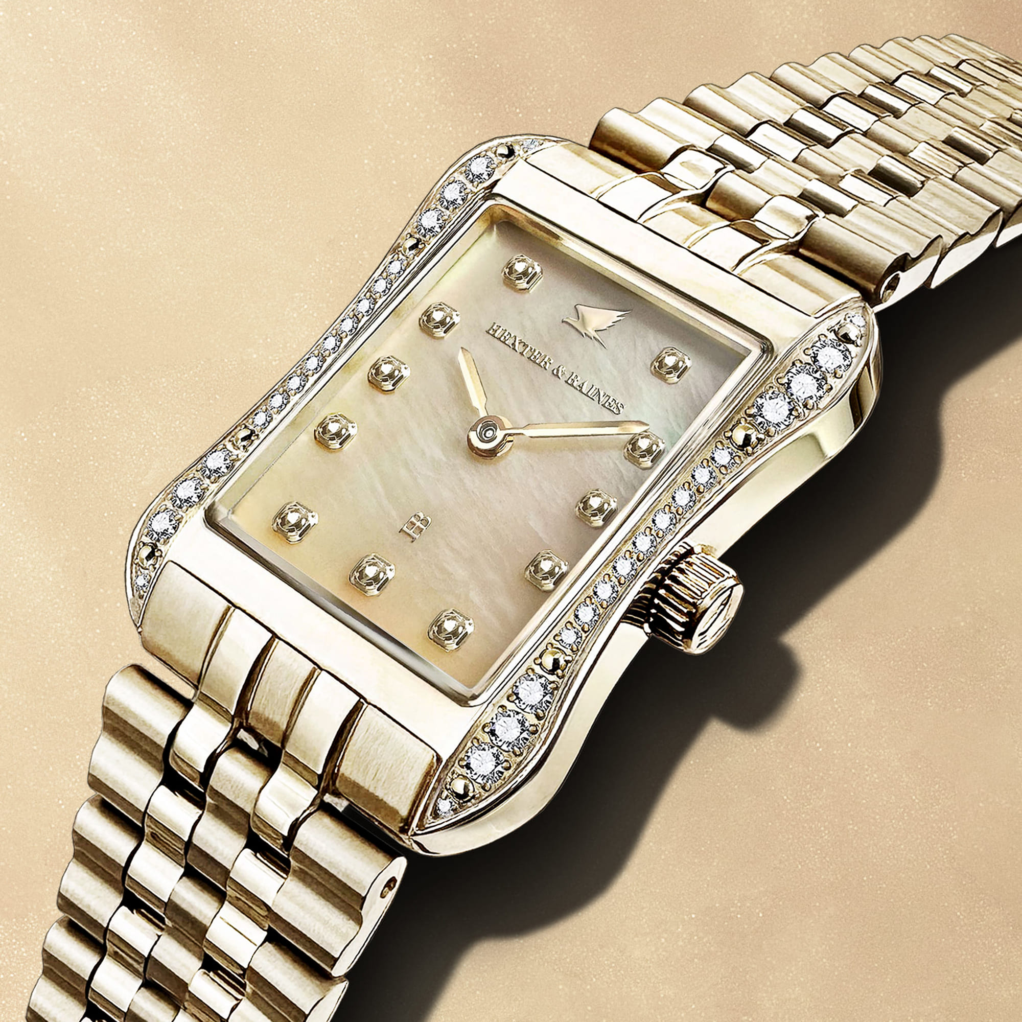 H&B Cronvas Pavé, Gold & Gold Pearl - 2