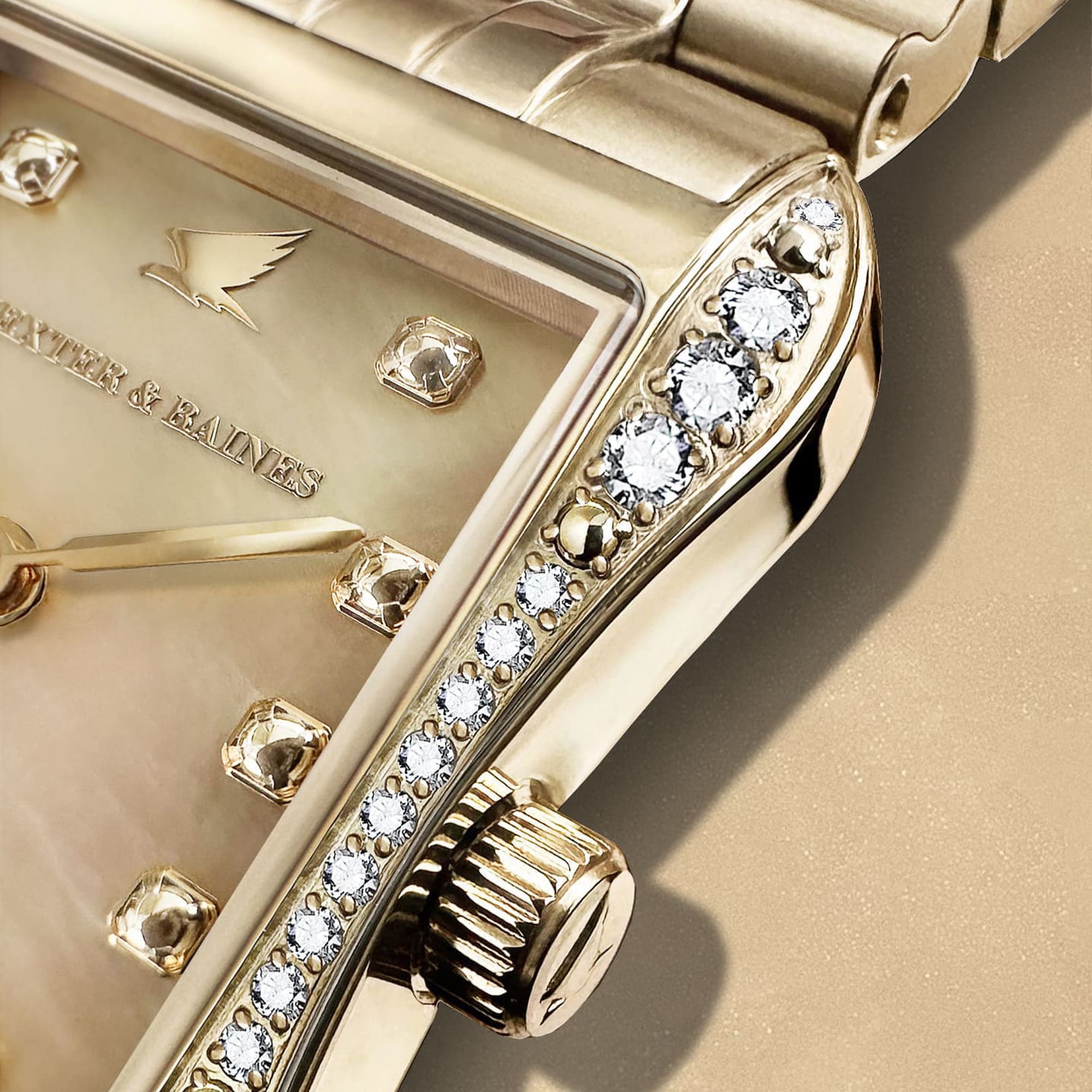 H&B Cronvas Pavé, Gold & Gold Pearl - 7