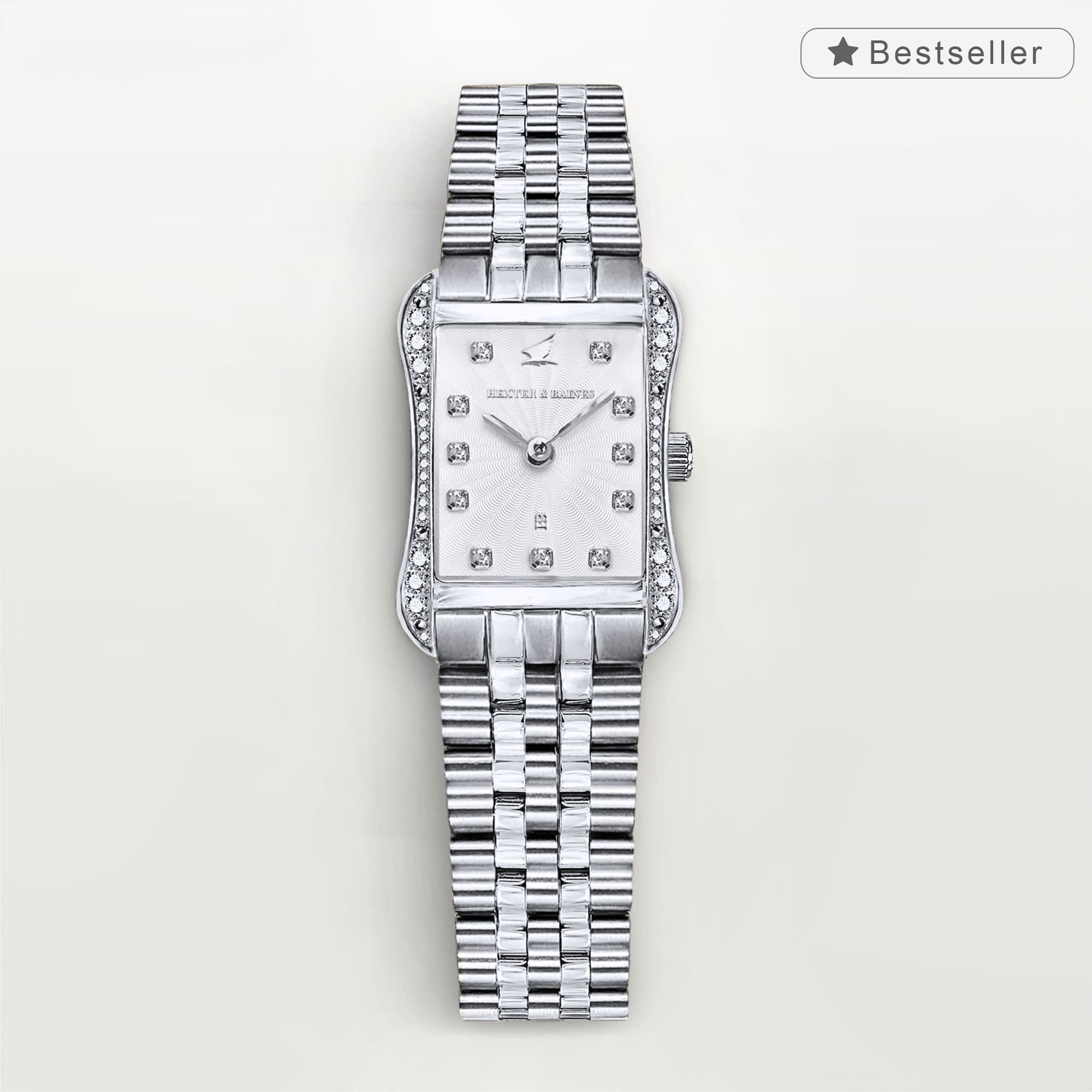 H&B Cronvas Pavé, Silver & White