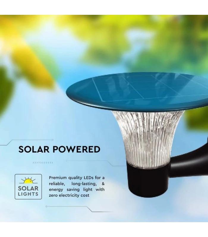 Gårdsarmatur - väggbelysning 15W - solcellsdriven med rörelsevakt - 2000lm  - 8
