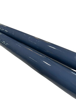 Antikljus Gråblå Lack 35cm  Parljus