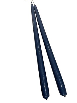Antikljus Gråblå Lack 35cm  Parljus