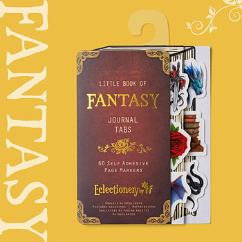 Eclectionery :  Journal Tabs Fantasy for books, notebooks and journals - Paket med 60 självhäftande sidmarkeringar i  6 olika motiv