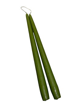 Antikljus Lindgrön Matt 35 cm