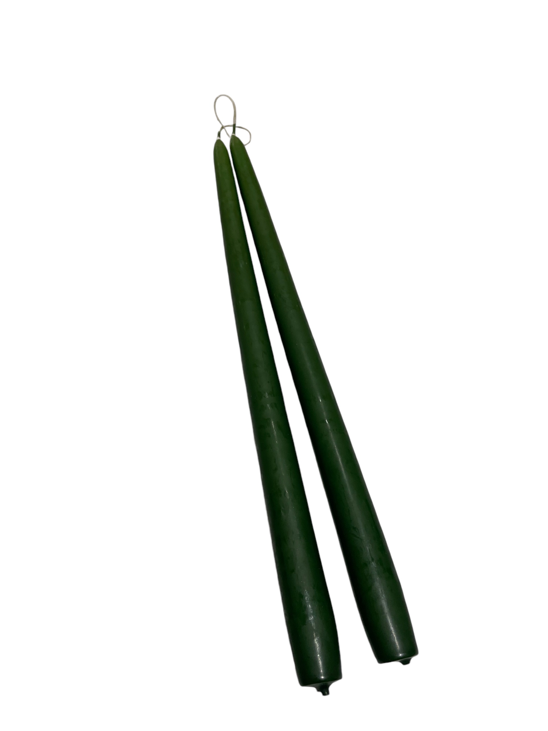 Antikljus Mossgrön Matt 35 cm