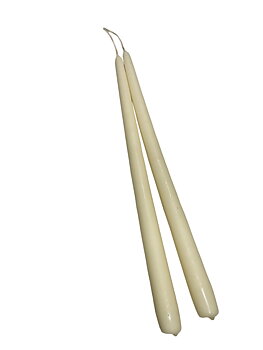 Antikljus Elfenben Matt 35cm