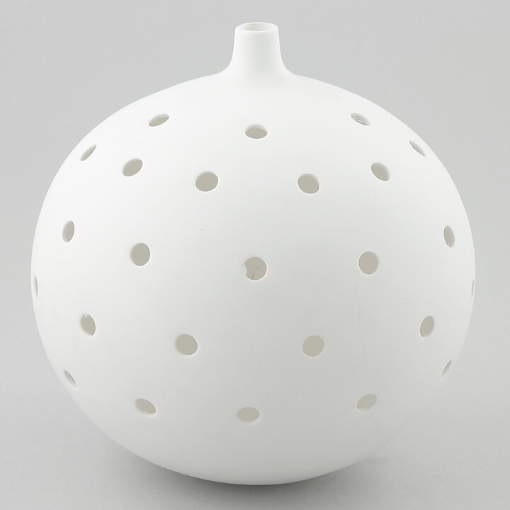 Stig Lindberg (Ting 1969) White Swelling Sculpture 18 cm