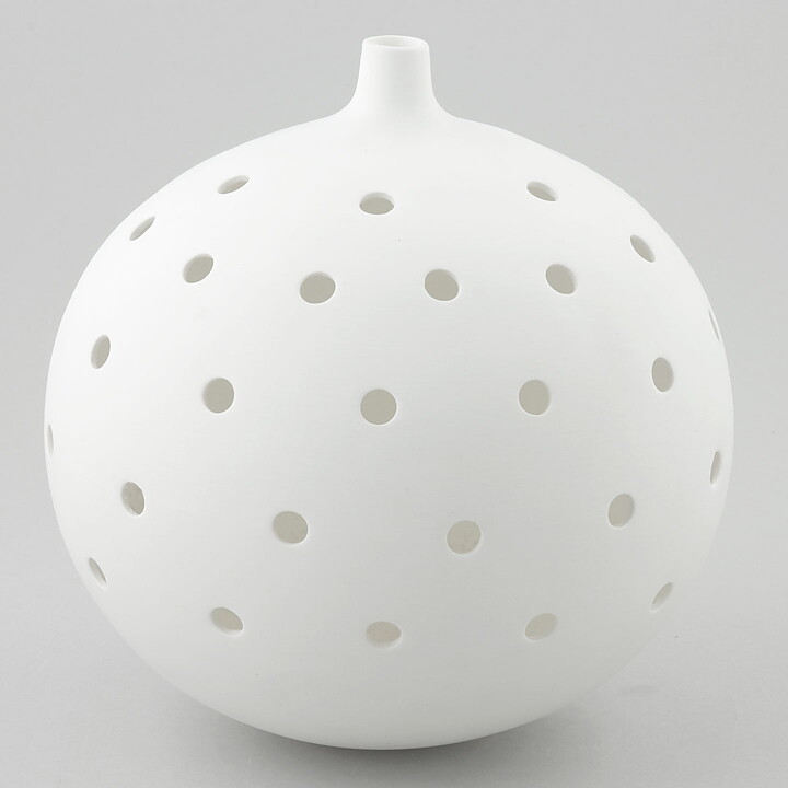 Stig Lindberg (Ting 1969) White Swelling Sculpture 18 cm