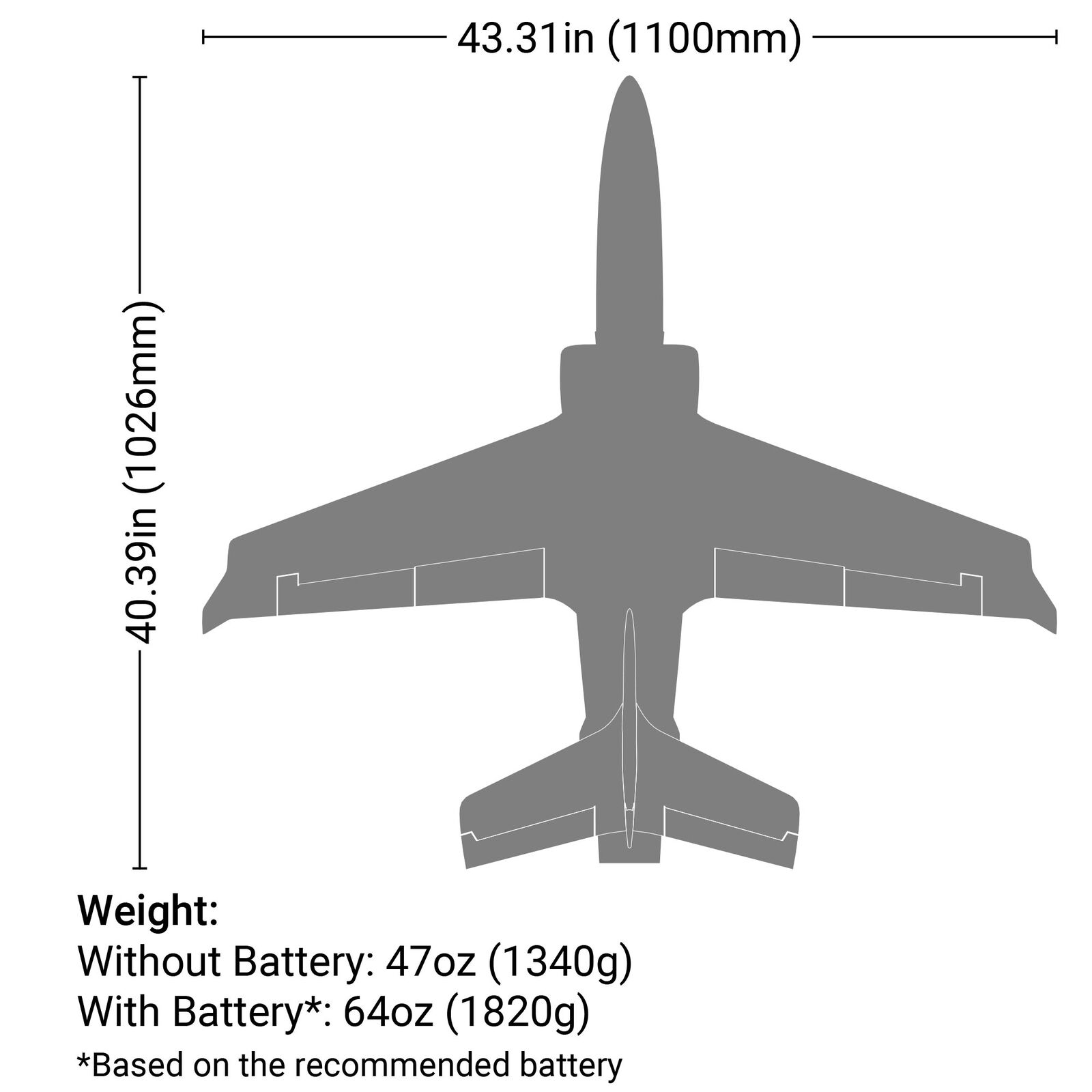 Viper 70mm EDF Jet BNF Basic with AS3X and SAFE Select - 24