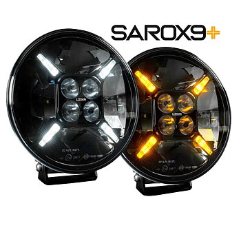LED-Extraljus  9" Sarox9+ LEDSON 120W med Orange/Vitt Positionsljus