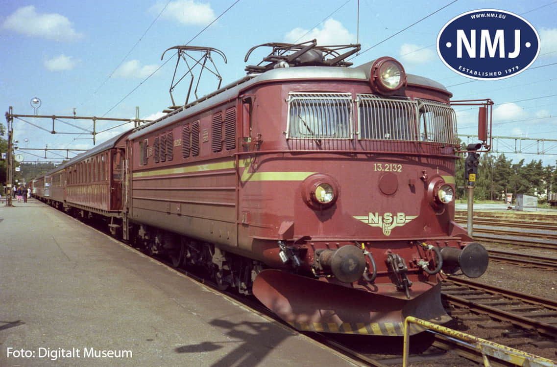 NMJ Topline NSB El 13.2132, Rødbrun, DC - 4