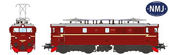 NMJ Topline NSB El 13.2133, Rødbrun, DC