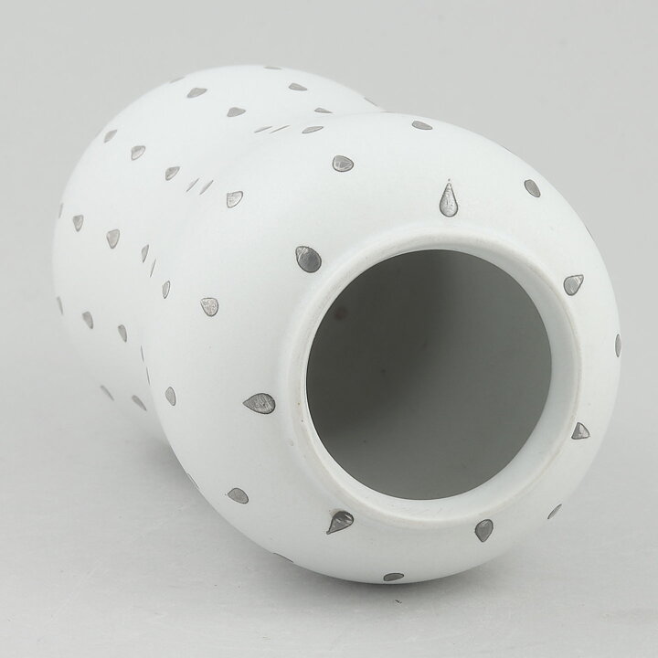 Stig Lindberg (Filigran 1951) Modern Vase with Raindrop Decor 15 cm (2)