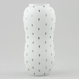 Stig Lindberg (Filigran 1951) Modern Vase with Raindrop Decor 15 cm (2)