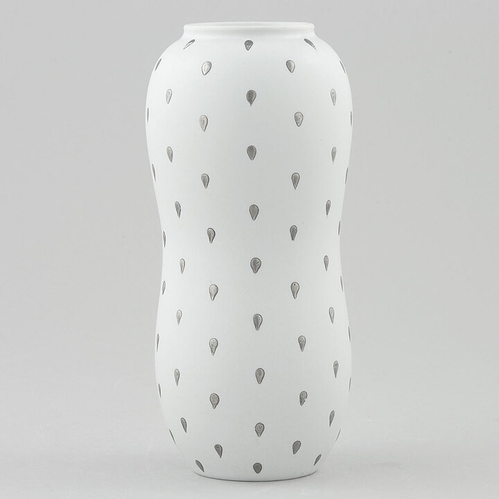 Stig Lindberg (Filigran 1951) Modern Vase with Raindrop Decor 15 cm (2)