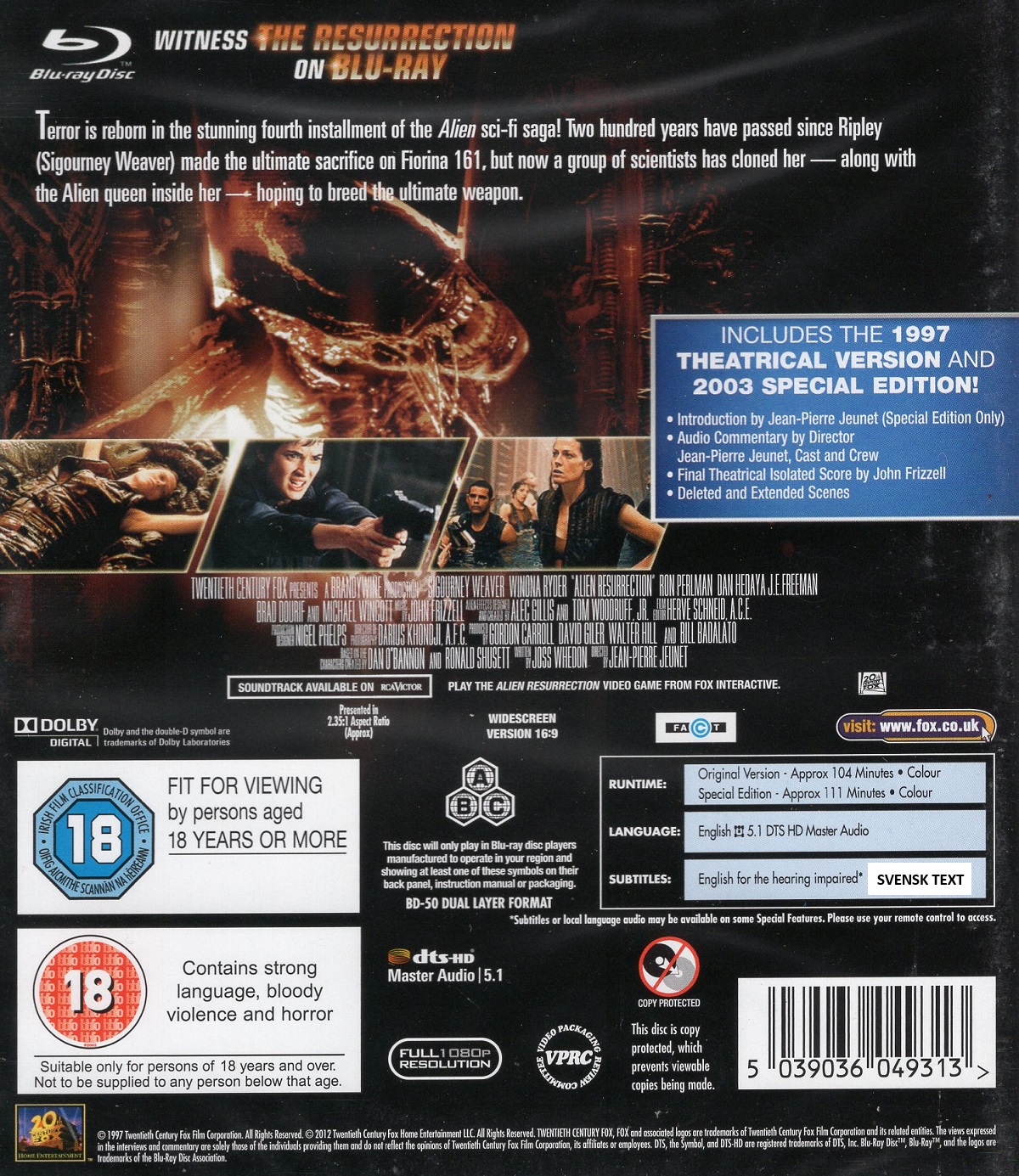 Alien - Återuppstår (Blu-ray) - 2