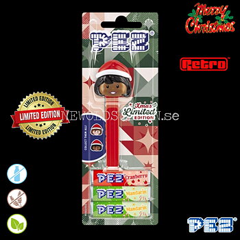 PEZ Dispenser RETRO GIRL X-MAS 2 SPECIAL RETRO COLLECTION LIMITED EDITION + Candy - Collector figure - PE09