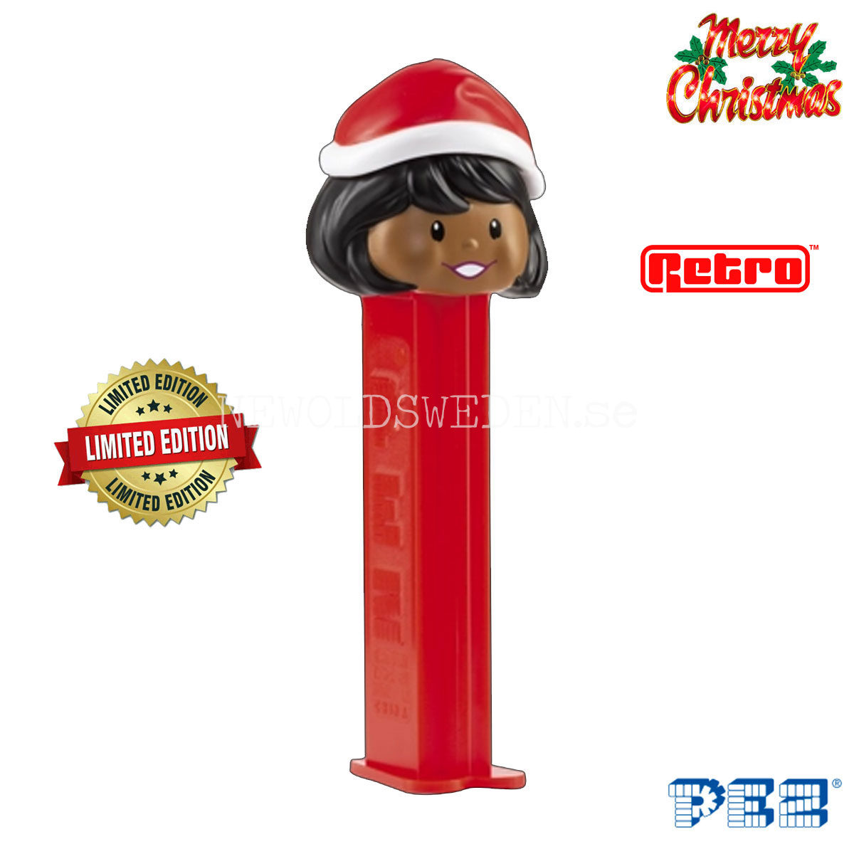 PEZ Dispenser RETRO GIRL X-MAS 2 SPECIAL RETRO COLLECTION LIMITED EDITION + Candy - Collector figure - PE09 - 4
