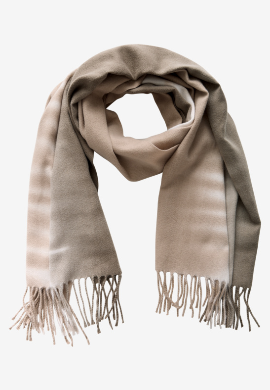 LTD QR Cosy Dip Dye Longscarf - Sand - Street One - 3