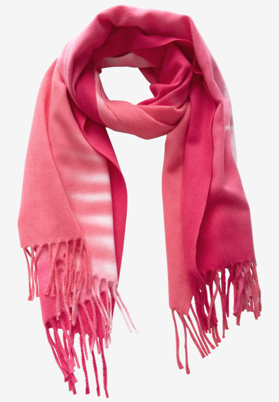 LTD QR Cosy Dip Dye Longscarf - Berry - Street One - 3