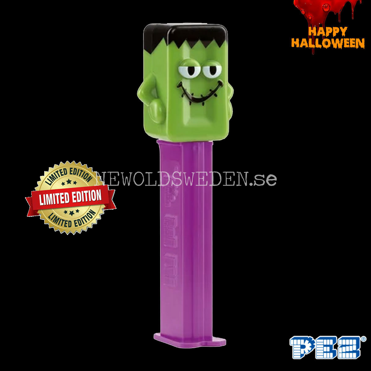 PEZ Dispenser MONSTER MASCOT FRANKY LIMITED EDITION + Candy - Halloween - Collector figure - PE27
