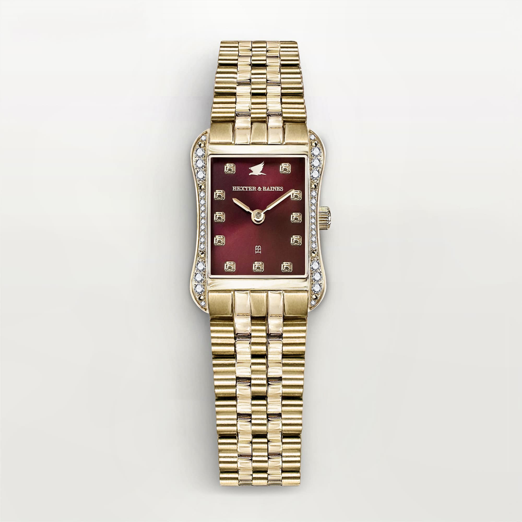H&B Cronvas Pavé, Gold & Red