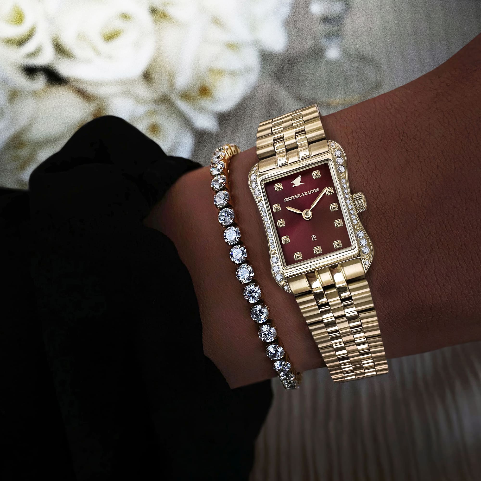 H&B Cronvas Pavé, Gold & Red - 5