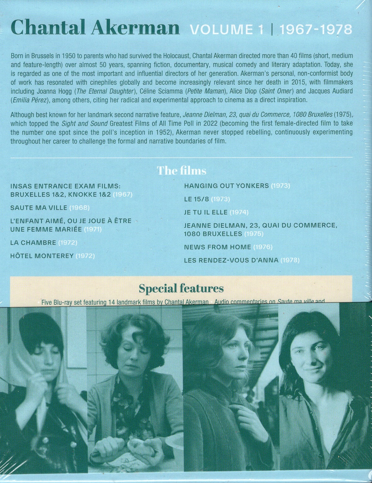 Chantal Akerman Collection Vol.1: 1967-1978 (Limited Edition) (ej svensk text) (Blu-ray) - 2