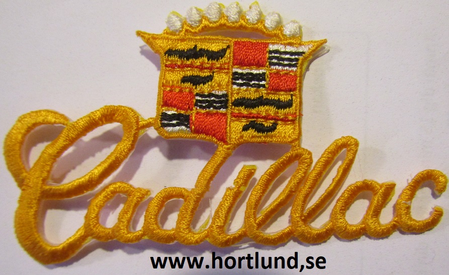 Cadillac sköld & text