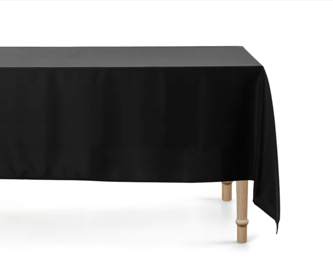 Bordsduk textil | 180 x 300 cm | Svart