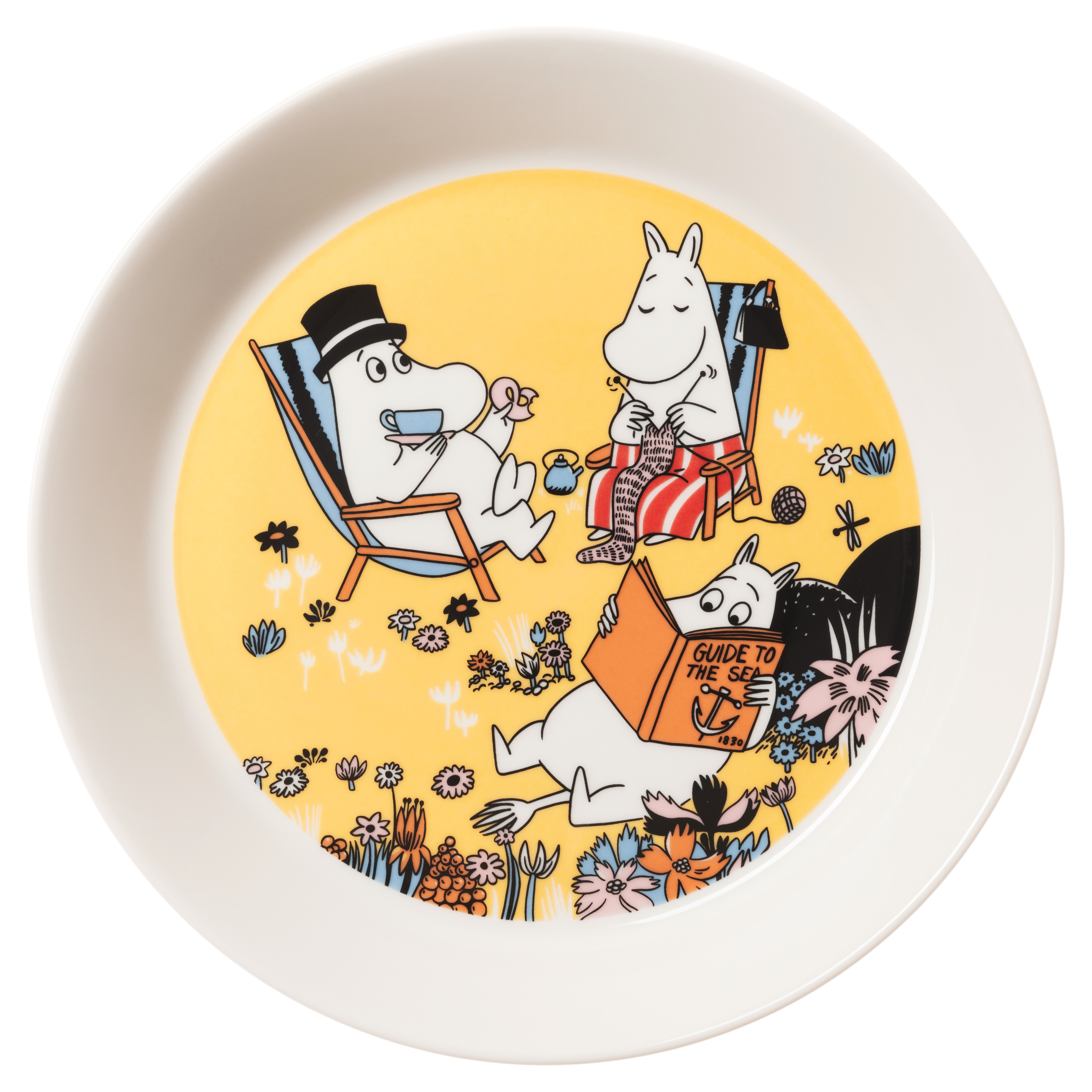 Arabia Mumintallrik 19 cm - Familjemys (Moomin 80 stämpel i botten)