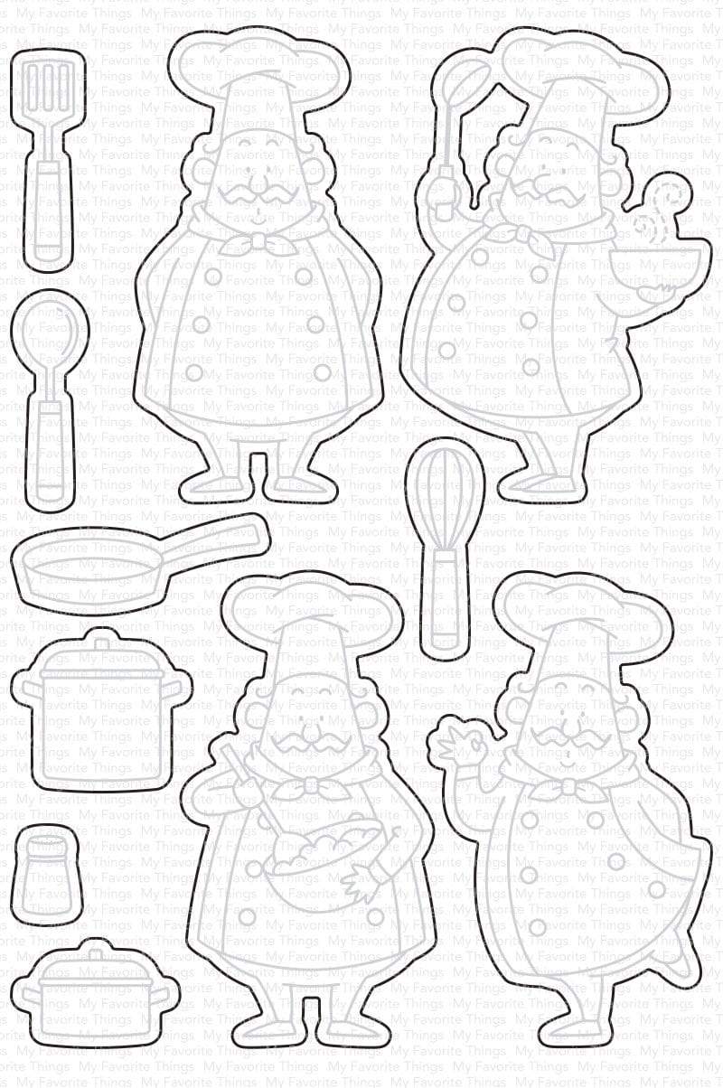 MY FAVORITE THINGS-BB Recipe for Happiness STAMP& DIE SET our very last one - 2