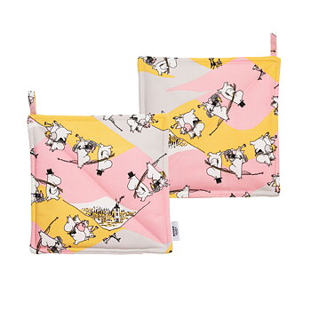 Moomin Potholders 22x22 cm - Family time (2-Pack)