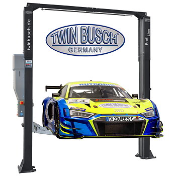 Tvåpelarlyft 3,6 t Fritt golv Profi-Line (GRÅ)