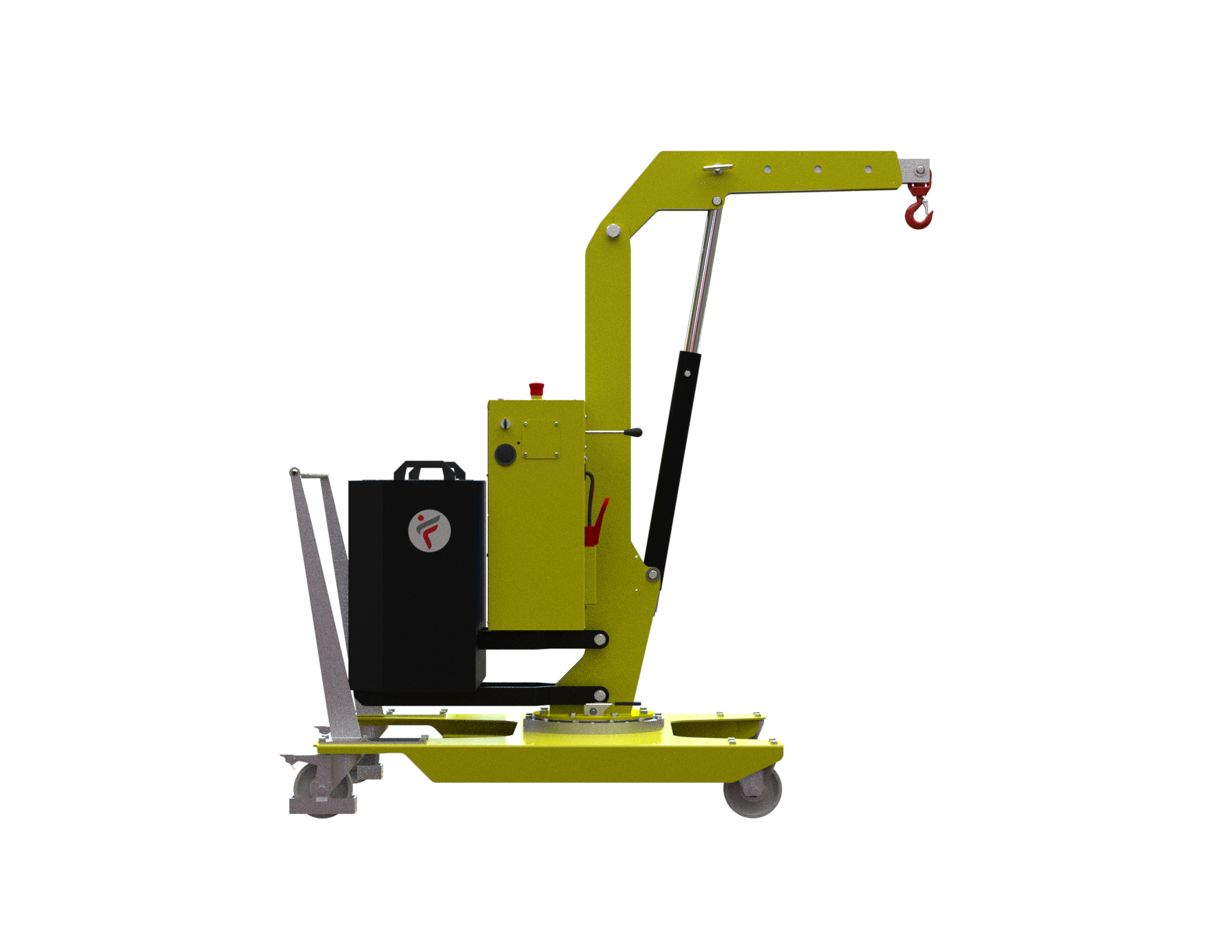 Mobil verkstadskran 01B5L, Maxlast: 500-320 kg / Max utligg : 770 mm