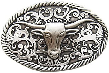 Western Cowboy Longhorn beltespenne Spenner.