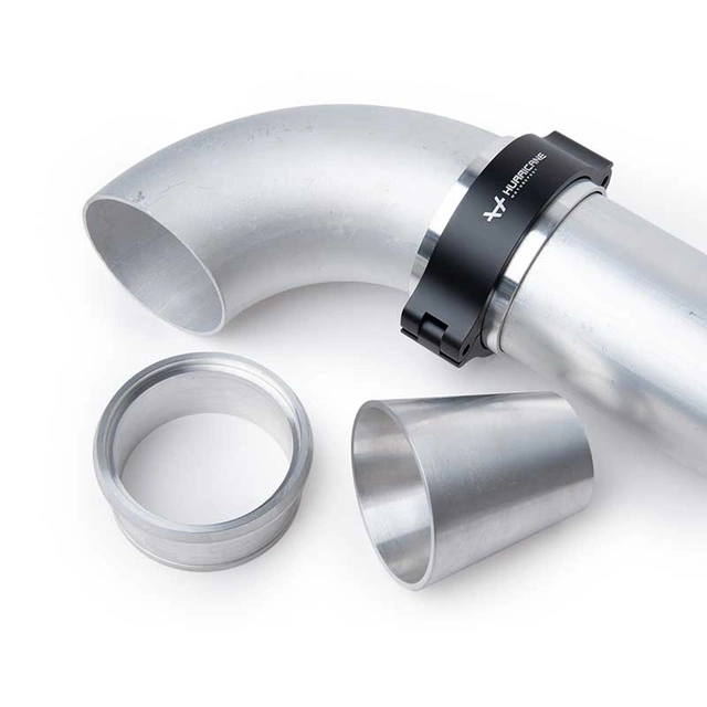 Aluminiumrör 90 grader 76x3mm (3 tum) - 2