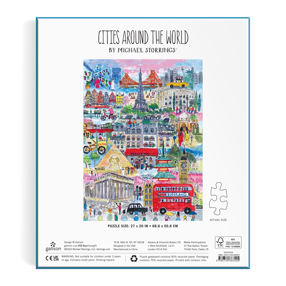 Michael Storrings Cities Around the World 1000 Piece Puzzle - 3