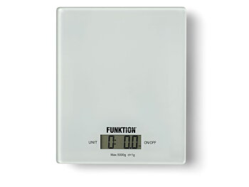 Funktion Köksvåg/hushållsvåg Vit