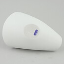 Stig Lindberg (Veckla 1950) White Sculptural Bowl with Black Border 15 cm