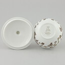 Jackie Lynd (Japonica 1977) Sugar Bowl with Brown Flowers 11 cm (2)