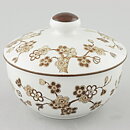 Jackie Lynd (Japonica 1977) Sugar Bowl with Brown Flowers 11 cm (2)