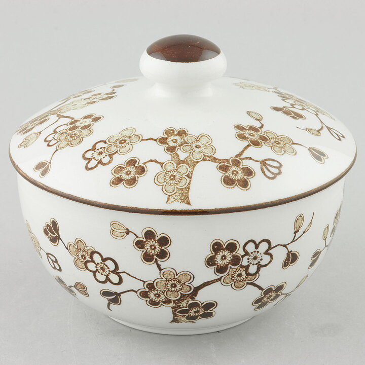 Jackie Lynd (Japonica 1977) Sugar Bowl with Brown Flowers 11 cm (2)
