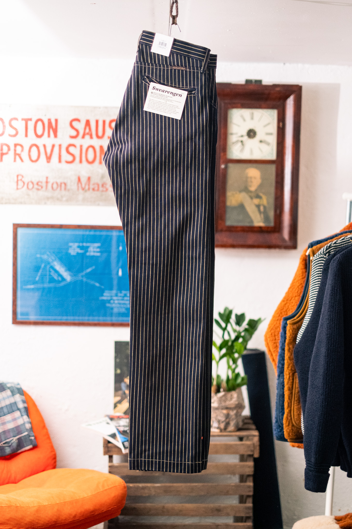 Indigofera - Swearengen Pants Single Stripe Indigo