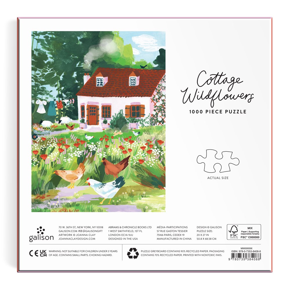 Cottage Wildflowers 1000 Piece Puzzle - 4