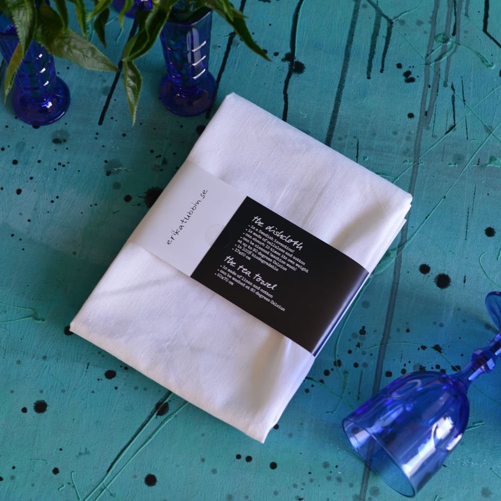 gift set ÖSCHÖTTE GUSCHELOV tea towel TORKE DISK + dishcloth ÖSCHÖTTE - 6