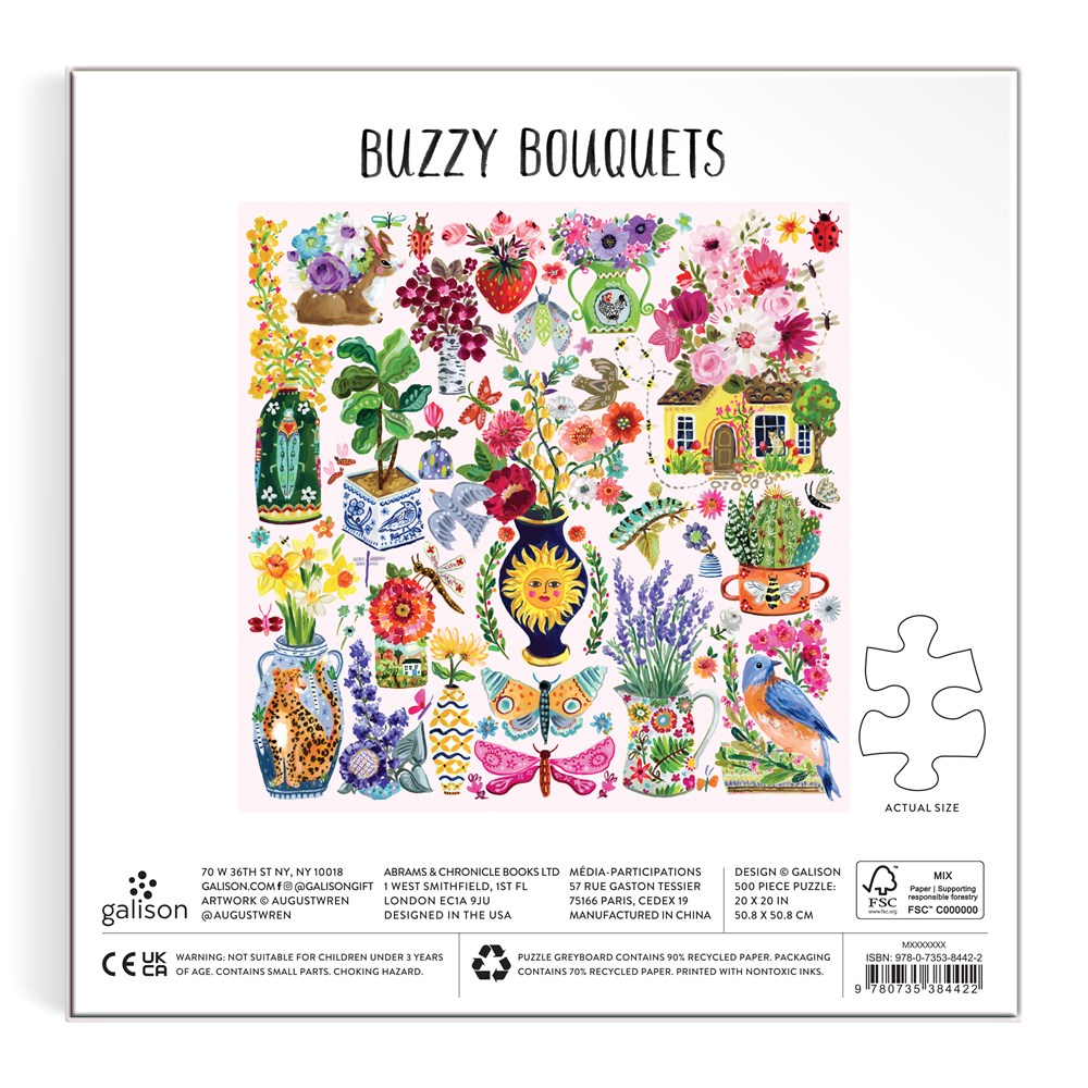 Buzzy Bouquets 500 Piece Puzzle - 5