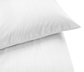 Påslakan & örngott med vävd satinrand Hilton